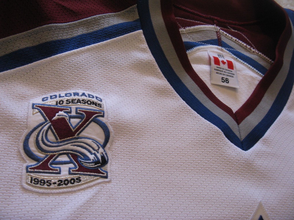 Andrew Brunette 2005-2006 Set 3 white patch neck tagging