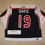 Joe Sakic 2001 All Star GI back