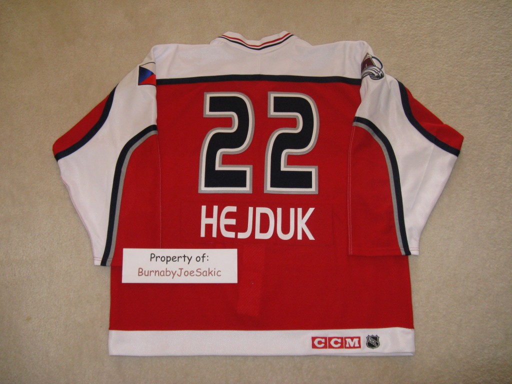 Milan Hejduk 2000 All Star back