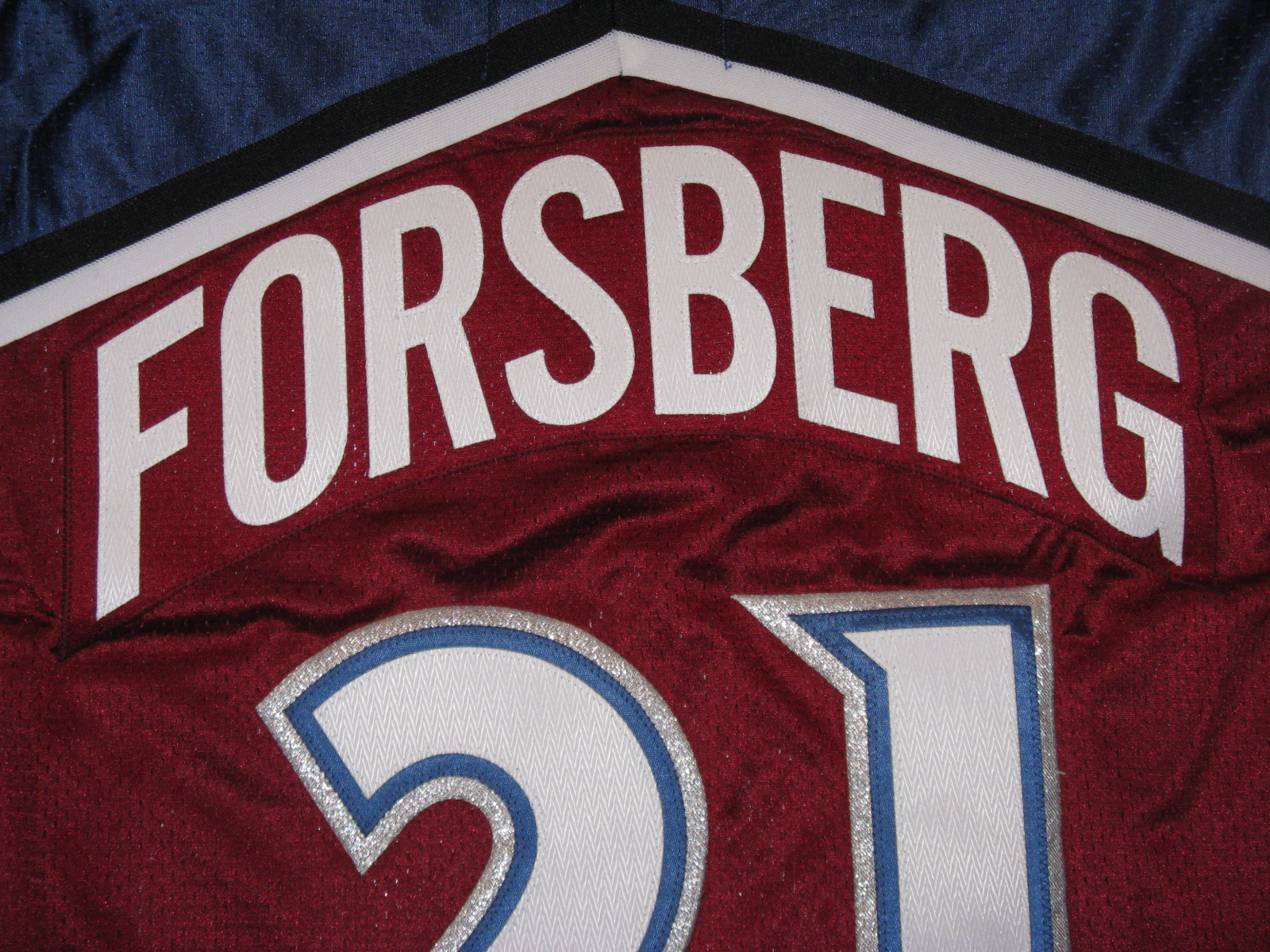peter forsberg jersey numbers