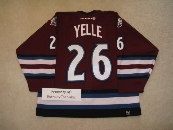 Stephane Yelle 01-02 Alternate back