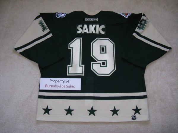 Sakic 2004 All Star back