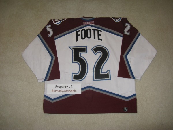 Adam Foote 2003-2004 Set II White back