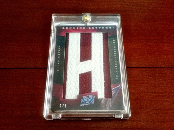 Milan Hejduk 2011-2012 Panini Prime Nameplate 1