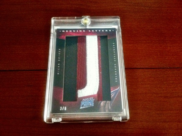 Milan Hejduk 2011-2012 Panini Prime Nameplate 3