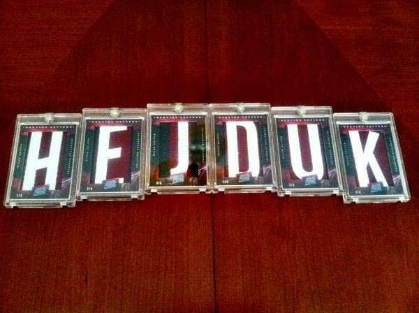 Milan Hejduk 2011-2012 Panini Prime Nameplate