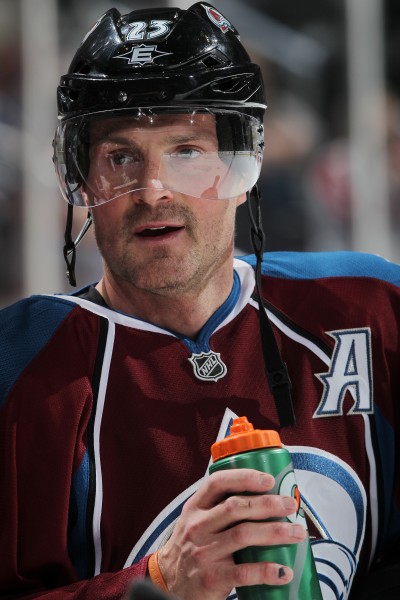 DENVER, CO - MARCH 20: Milan Hejduk #23 of the Colorado Avalanche skates prior to the game against the Dallas Stars at the Pepsi Center on March 20, 2013 in Denver, Colorado.  (Photo by Michael Martin/NHLI via Getty Images)
