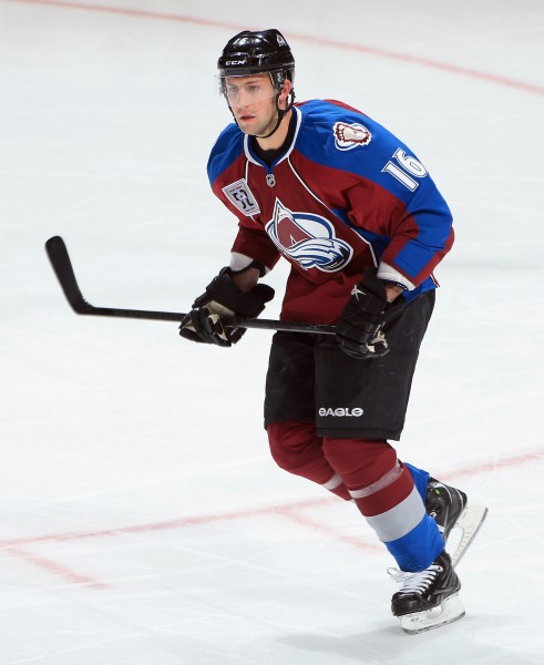 DENVER, CO - NOVEMBER 02:  Cory Sarich #16 of the Colorado Avalanche skates against the Montreal Canadiens at Pepsi Center on November 2, 2013 in Denver, Colorado. The Avalanche defeated the Montreal Canadiens 4-1.  (Photo by Doug Pensinger/Getty Images)