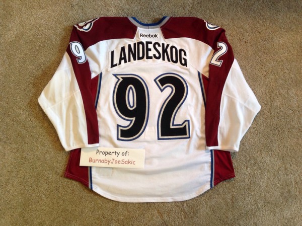 Landeskog 2014-15 White Set 2 back