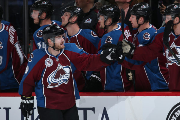 DENVER, CO - MARCH 03: Mikkel Boedker #89 of the Colorado Avalanche celebrates his goal against the Florida Panthers to take a 2-1 lead in the first period at Pepsi Center on March 3, 2016 in Denver, Colorado. (Photo by Doug Pensinger/Getty Images)